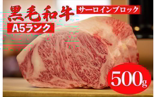 サーロイン ブロック 500g 黒毛和牛 A5 ステーキ用ソース付 サーロインステーキ さーろいん ステーキ ブロック肉 和牛 サーロイン 贈答 ギフト お中元 お中元ギフト