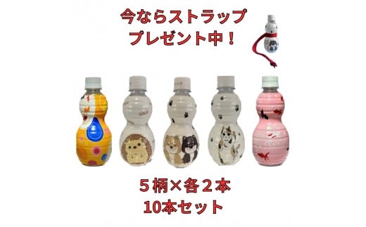 ストラップ付「ひょうたんから水」 350ml×10本入