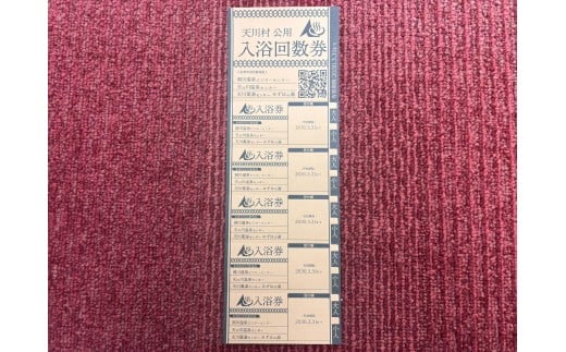 天川村日帰り入浴施設入浴券 5枚セット