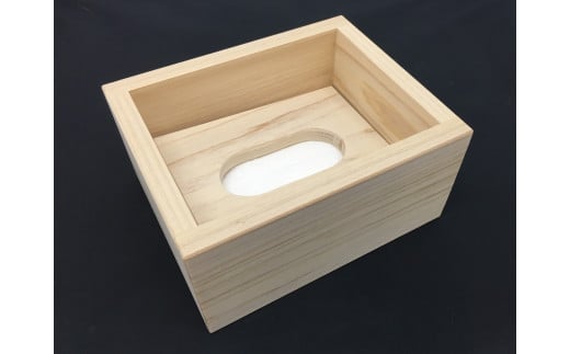吉野杉 ティッシュケース （ 小 ）｜ 木製品 木工品 小物 インテリア 収納  ケース ティッシュケース ティッシュ ポケットティッシュ ちり紙 スギ 釘不使用 無垢材 便利 シンプル 木 けやき工房なかもと 奈良県 上北山村