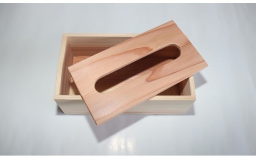 吉野杉 ティッシュケース （ 中 ）｜ 木製品 木工品 小物 インテリア 収納 ケース ティッシュケース ティッシュ ちり紙 スギ 釘不使用 無垢材 便利 シンプル 木 けやき工房なかもと 奈良県 上北山村