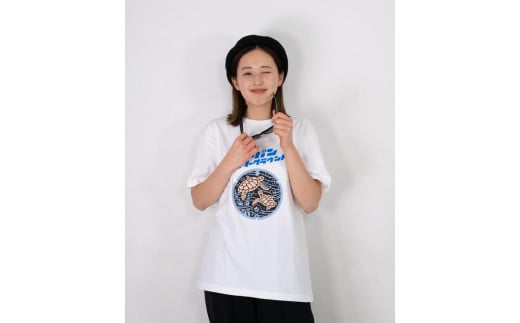 みなべ町 マンホールTシャツ【Lサイズ・白】jpnug002-3A