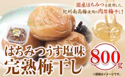 紀州南高梅使用 はちみつうす塩味完熟梅干し 800g 厳選館 《90日以内に出荷予定(土日祝除く)》 和歌山県 日高川町 紀州南高梅 はちみつうす塩 梅干し