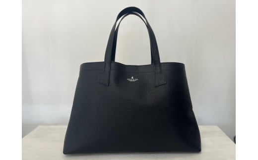 革職人が作った 本革トートバッグ L シュリンクブラック