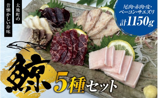 鯨肉セット(尾肉100g×3・赤肉150g×3・皮100g×2・ベーコン100g×1・サエズリ100g×1)/刺身 くじら クジラ クジラ肉 くじら肉【tgk103】