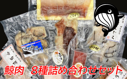鯨肉　8種詰め合わせセット（計780g） 和歌山県太地町 くじら クジラ 鯨 刺身 赤肉 竜田揚げ ベーコン【jyu005】