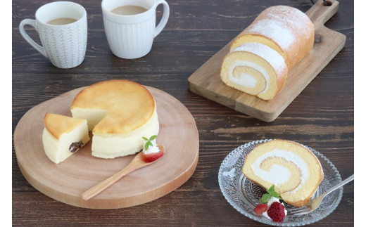 C023 ティータイムギフト(ロールケーキとチーズケーキ)