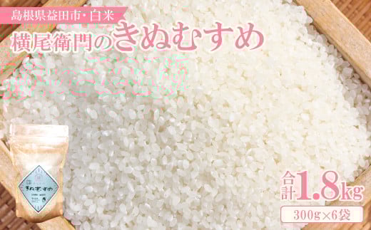 【使い切りサイズ】横尾衛門のきぬむすめ 白米2合(300ｇ)×6袋【新米 先行予約 米 お米 白米 精米 ブランド米 きぬむすめ 絹娘 小分け 使い切り おにぎり お弁当】