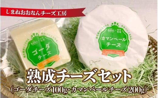 熟成チーズセット(ゴーダチーズ100g・カマンベールチーズ200g)