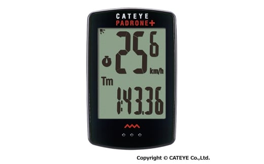 自転車用ワイヤレスサイクロコンピュータ PADRONE+ [CC-PA110W] キャットアイ 自転車 防水 後付け 岡山 赤磐市