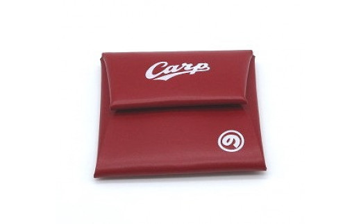 カープ×はっさくんコラボコインケース 赤【革工房いんのしま 牛革 カープ はっさくん コインケース】