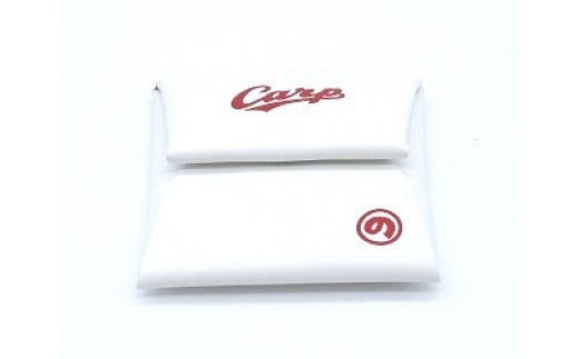 カープ×はっさくんコラボコインケース 白【革工房いんのしま 牛革 カープ はっさくん コインケース】