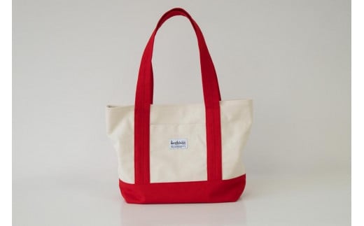 帆布(キャンバス)トートバッグA4サイズ【カラー:レッド】【かばん ファッション 人気 おすすめ 尾道市】