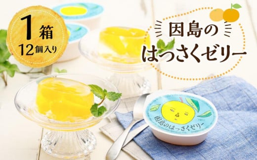 因島のはっさくゼリー(78g×12個)【八朔 はっさく ゼリー 柑橘 みかん オレンジ デザート スイーツ 人気 おすすめ 広島県 尾道市】