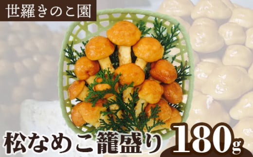 No.146 松なめこ籠盛り　約180g ／ キノコ ナメコ 常備菜 広島県
