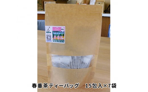 No.114 春番茶ティーバッグ 15包入×7袋 / お茶 茶葉 広島県