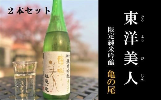 東洋美人 限定純米吟醸 醇道一途 亀の尾 2本セット【田布施地域交流館】C-33