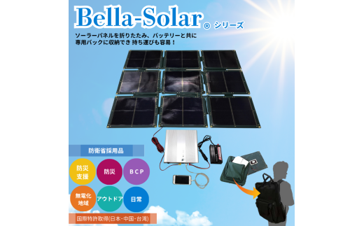 折り畳み式ソーラーパネルと蓄電池【nanoGrid】
