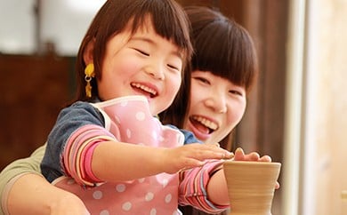 大谷焼電動ろくろ作陶体験 2名分【陶業会館（梅里窯）】