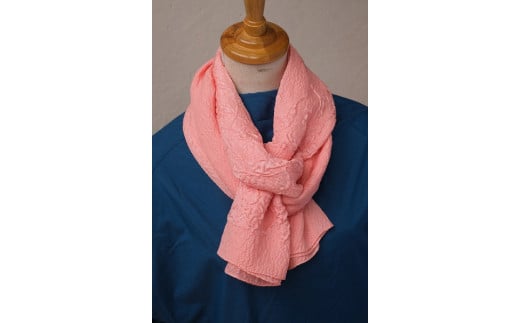 シルクストール 茜染 ピンク 幅 50cm ×長さ 160cm ストール マフラー ショール ファッション 小物 アクセサリー おしゃれ レディーズ メンズ ユニセックス 伝統 日本茜 草木染め 絹 シルク 送料無料 徳島県 三好市