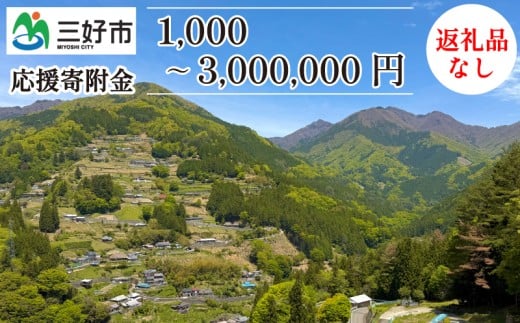 【 返礼品なし 200,000円 】 徳島県 三好市 への 寄附 応援寄附金