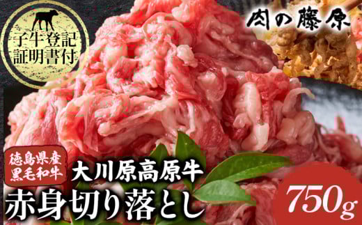 大川原高原牛 赤身切り落とし 750g 肉の藤原《30日以内に出荷予定(土日祝除く)》和牛 希少 大川原高原 牛肉 赤身 もも肉 贅沢 あっさり 炒め物 煮物 肉じゃが すき焼き 牛丼 弁当 レシピ 手軽 冷凍 ギフト 贈答