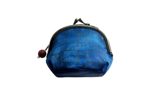 阿波藍　本藍染めがま口(男女兼用)【1096125】