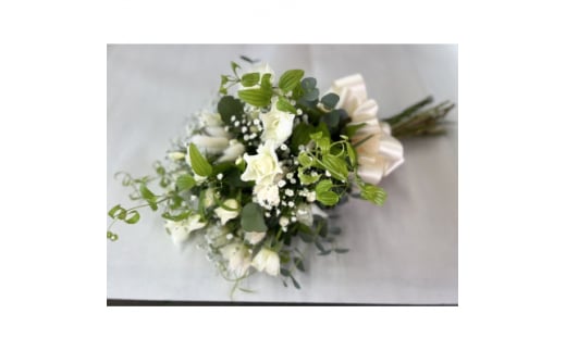 生花のスワッグ(自然にドライフラワーにしていただける花束)【1369451】