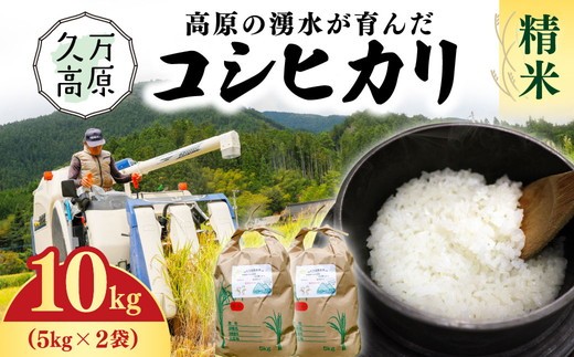 【R7年産】愛媛県 久万高原町 コシヒカリ10kg 精米 ｜ お米 コメ こめ 令和7年産 10kg ご飯 ごはん 朝食 昼食 家庭用 ※北海道・沖縄・離島への配送不可