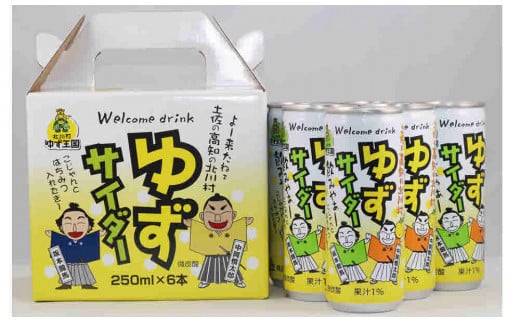 【A06018】北川村ゆずサイダー６本セット