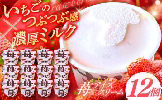 苺アイスクリーム 12個入 アイス 添加物不使用 【グレイジア株式会社】 [ATAC218]　アイス キャンデー バラエティ 詰め合わせ スイーツ おやつ 高知 アイス お取り寄せ 人気