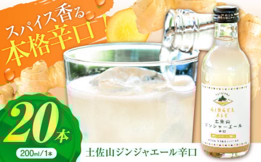 土佐山ジンジャエール辛口M(200ml) 20本入り 【一般財団法人夢産地とさやま開発公社】 [ATBH004]