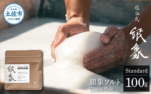 銀象ソルト Ginzo-Salt Standard 100g 塩 しお 調味料 天日塩 完全天日塩 国産 高知県産 ソルト ミネラル 健康 料理 調理 お塩 塩 美味しい