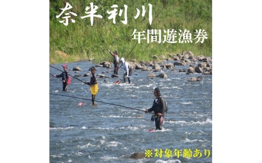 107009 奈半利川 年間遊漁券(対象年齢:18歳以上70歳未満) 利き鮎グランプリ受賞 釣り 友釣り 鮎 あゆ 鰻 ウナギ アマゴ  川釣り 奈半利川 アウトドア チケット 体験 釣り体験 清流めぐり利き鮎会SPグランプリ受賞 /高知県 奈半利町