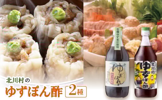 北川村のゆずぽん酢 2種(500ml×各1本) 計2本セット【1512101】