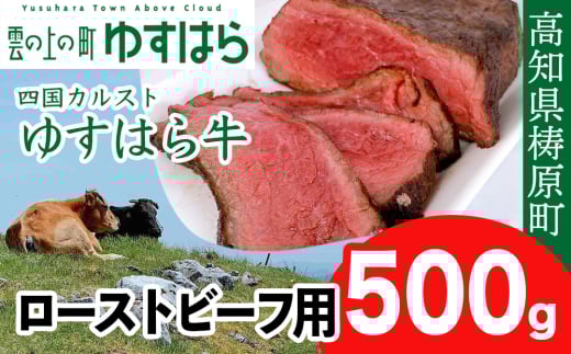 幻のゆすはら牛 ローストビーフ用 500g 牛肉 和牛 黒毛 モモ肉 もも肉 オレイン酸 高知県産 赤身 高級 贈答用 おもてなし 人気 お祝い