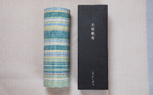 <驚くほど軽くて着崩れしにくい>土佐紙布 八寸名古屋帯 青色