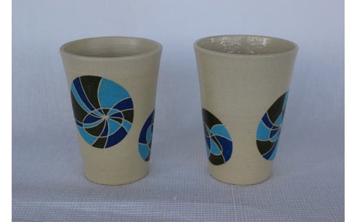 AI-146　絵付けビアジョッキ2個セット