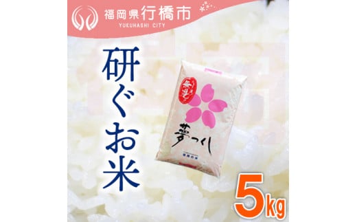 AF-015　福岡県産夢つくし【研ぐお米】5kg