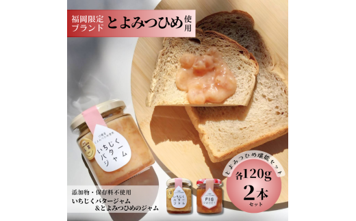 DD-011_行橋産とよみつひめ使用【とよみつひめ堪能セット】　いちじくバタージャム＆とよみつひめのジャム　各120g×2本