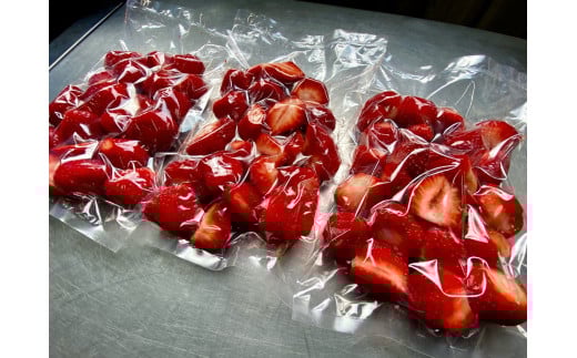 オーガニック冷凍あまおう 3kg (500g×6パック)【伊世いちご畑】_HA1317