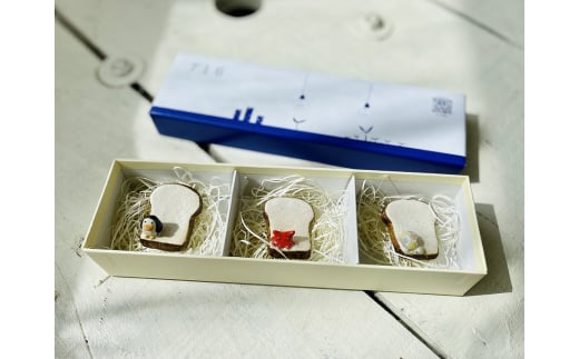食パンの箸置き　水辺の生き物　3個セット【716】_HA0976