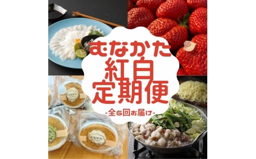 【年6回/偶数月お届け】むなかたの魅力をたっぷりお届け!むなかた紅白定期便_HB0201