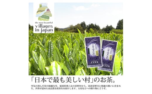 ＜毎月定期便＞奥八女星野村 深蒸し高級煎茶(深蒸し茶)100g×2袋(水巻町)全6回【4011475】