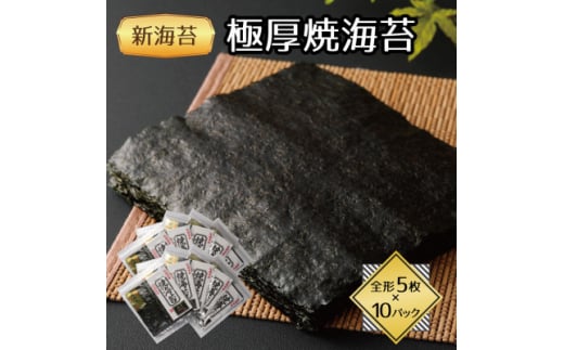 福岡県産有明海苔新海苔　極厚焼海苔10袋セット(水巻町)【1589341】