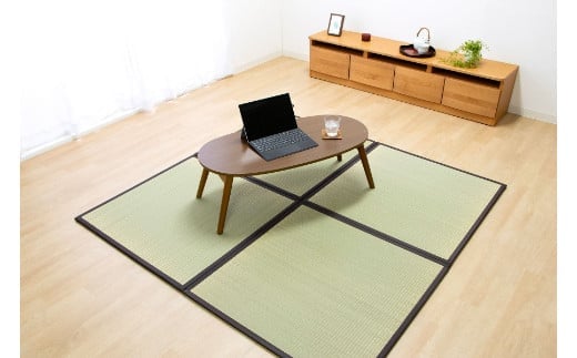 ユニット畳「あぐら」4枚セット（ブラウン）　AA311