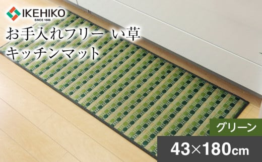 お手入れフリーキッチンマット裏貼り(43×180)(グリーン) AA013