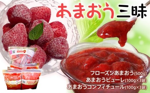あまおう三昧(フローズンあまおう、あまおうピューレ、あまおうコンフィチュール) BD04