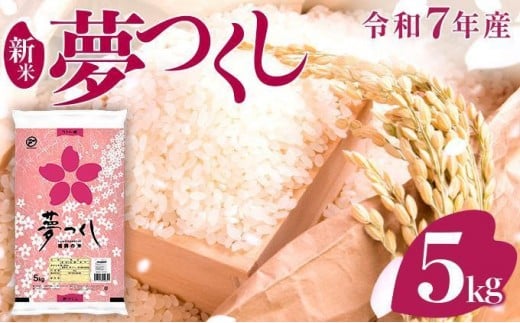【新米】《11月上旬発送》福岡県産米 夢つくし 5kg 令和7年産 |【精米 7年産 単一米 単一原料米 国産 お米 ブランド米 5kg × 1 ゆめつくし】CY008_01