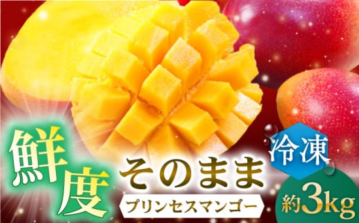 【冷凍】プリンセスマンゴー 約3kg [QAT014] 冷凍マンゴー ぷりんせすまんごー 完熟 マンゴー 高品質マンゴー まんごー 果物 フルーツ 冷凍 マンゴー フルーツ 冷凍マンゴー / 長崎県 佐々町